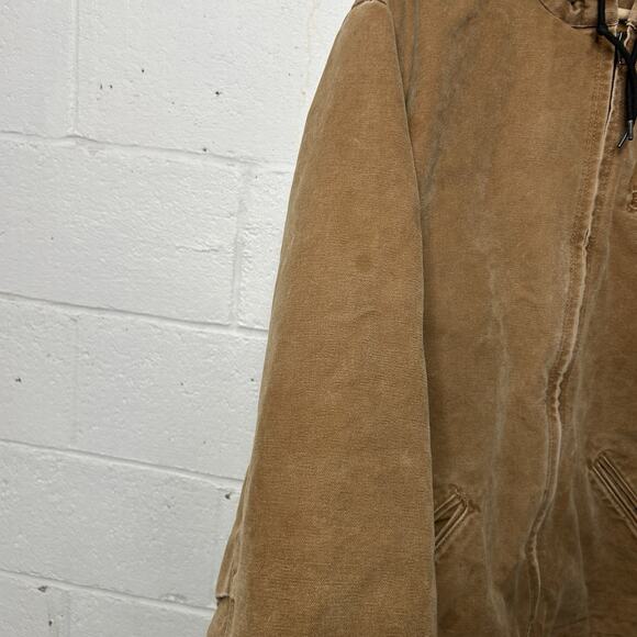 Carhartt Sherpa-Lined Hooded Detroit Jacket “Brown” J141 - Picture 7 of 12